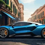 세르지오 마르키오니 자동차 산업 혁신 - Here are three detailed image generation prompts in English, inspired by the legacy of Sergio Marchi...